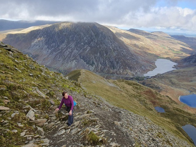 Marie Burns Yoga, Hiking the Mountains
