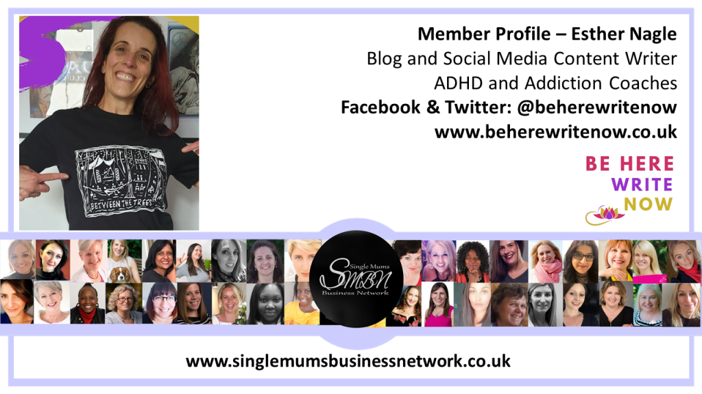 Welcome New (old) Member, Esther Nagle, a copywriter from South Wales who helps ADHD and addiction coaches attract clients through engaging blogs, articles and web&nbsp;copy!